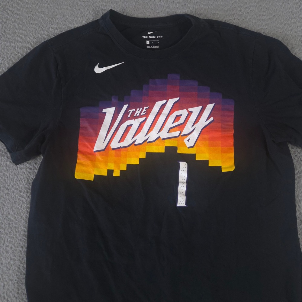 Nike Shirt Mens L Black The Valley Devin Booker City Edition Phoenix Suns NBA